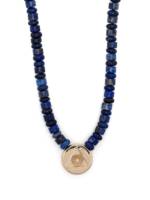LUIS MORAIS Perlenkette aus Lapislazuli mit 14kt Gelbgolddetail - Blau