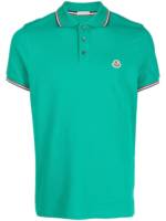 Moncler Poloshirt mit Logo-Patch - Grün