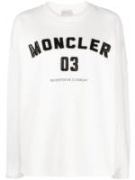 Moncler logo-print sweatshirt - Weiß