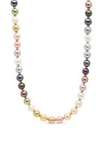 Nialaya Jewelry Vergoldete Perlenkette - Rosa