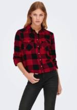 ONLY Karobluse "ONLNEW ROCK IT LS CHECK SHIRT WVN"