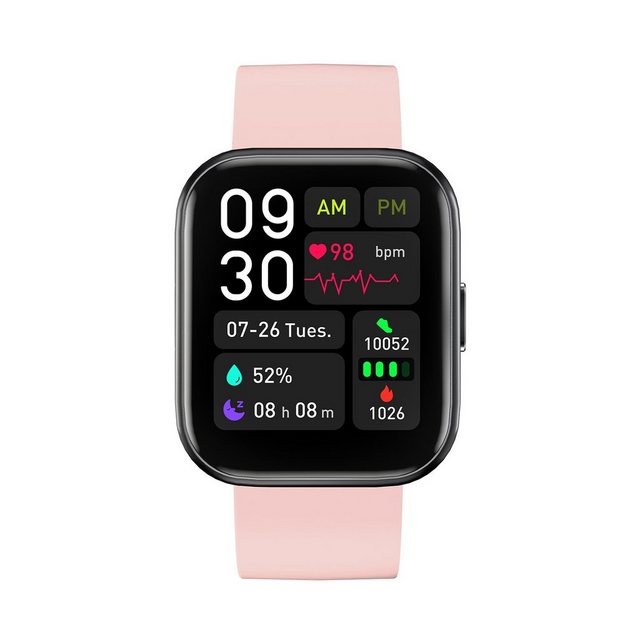 SELE GTS4 Smartwatch, 1,69 Zoll Anrufe Smartwatch für iOS Android Smartwatch (3.7 cm/1.69 Zoll, Android/IOS) set, 1, 1-tlg., mit Telefonfunktion, 1,69" schrittzähler uhr damen, Smartwatch herren, inkl. Ladestation(magnetisches Ladekabel), Fitness UhrFitness Tracker