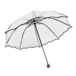 SUNEE Langregenschirm Damen Regenschirme Transparent,Tragbarer Stock Regenschirme, Outdoor Taschenschirm,Handbuch Geschenk für Geburtstag