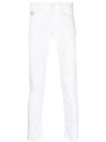 Versace Jeans Couture Halbhohe Skinny-Jeans - Weiß