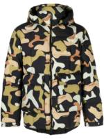 Woolrich Gefütterte Jacke mit abstraktem Print - Grün