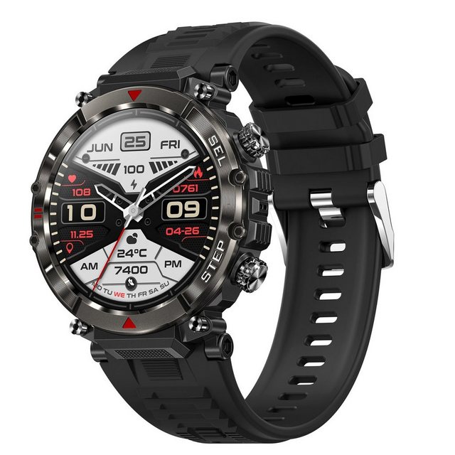 farfi Smartwatch Herren, 1.39" Touchscreen Fitness Tracker Smartwatch (1.39 Zoll)