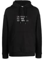 Calvin Klein Hoodie mit Logo-Print - Schwarz