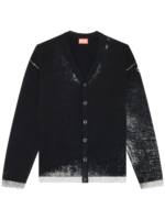 Diesel Cardigan mit V-Ausschnitt - Schwarz