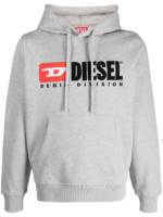 Diesel Hoodie mit Logo-Stickerei - Grau
