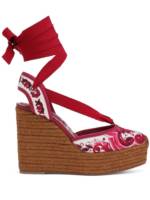 Dolce & Gabbana Espadrilles mit Majolica-Print - Rot