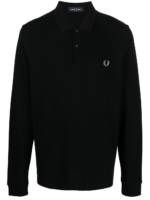 Fred Perry Poloshirt mit Wappen - Schwarz