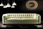 JVmoebel Sofa, Luxus Chesterfield Sofa 4 Sitzer Kunstleder Couch Weiß Sofas Modern