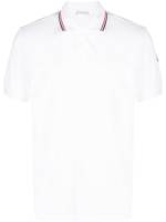 Moncler Poloshirt mit Logo-Prägung - Weiß