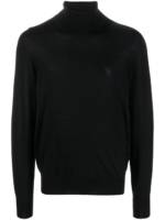 Versace Rollkragenpullover mit Medusa-Patch - Schwarz