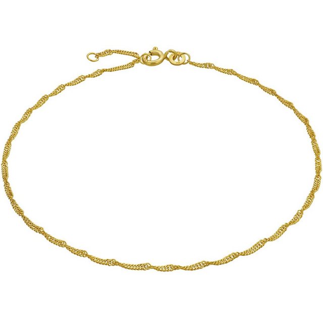 modabilé Fußkette Fußkettchen SINGAPORE 1,4mm 333 Gold, Fußkette Damen 1,4mm, Damen fußkettchen 25cm dezent, Fußschmuck 333er Gold, Made in Germany