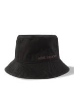 Acne Studios - Brimmo Logo-Embroidered Cotton-Twill Bucket Hat - Men - Black - S/M