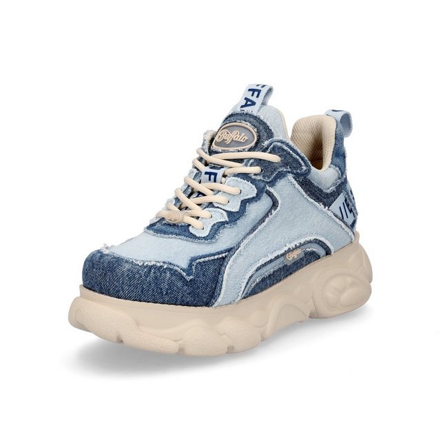 Buffalo Buffalo Damen Plateau Sneaker CLD Chai denim blau Sneaker