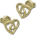 GoldDream Paar Ohrstecker GoldDream Damen Ohrringe Verschlungenes (Ohrstecker), Damen Ohrstecker (Verschlungenes Herz) aus 333 Gelbgold - 8 Karat, Ø c