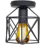 Industrial Vintage Deckenleuchte Retro Deckenlampe Industrie Kronleuchter Geometrischen Metall Käfig Lampenschirm Erröten-Einfassung-Licht mit