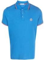 Moncler Poloshirt mit Logo-Applikation - Blau