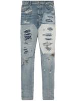 AMIRI Jeans im Distressed-Look - Blau