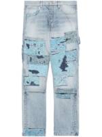 AMIRI Jeans mit Patchwork-Detail - Blau