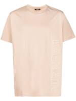 Balmain T-Shirt mit Logo-Prägung - Nude