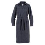 Blue Sportswear Blusenkleid Tenakee Gestreiftes Baumwoll-Leinen Kleid in Navy