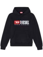 Diesel Hoodie mit Logo-Patch - Schwarz
