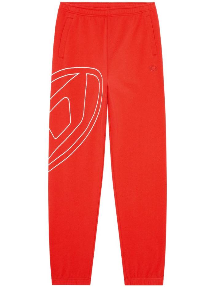 Diesel Jogginghose mit Logo-Print - Rot