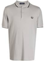 Fred Perry Poloshirt mit Kontrastdetails - Grau