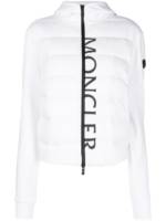 Moncler Daunenjacke mit Logo-Print - Weiß