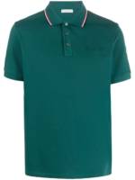 Moncler Poloshirt mit Logo-Prägung - Grün
