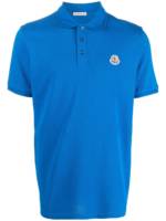 Moncler Poloshirt mit Logo-Stickerei - Blau