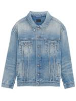 Saint Laurent Jeansjacke im Oversized-Look - Blau