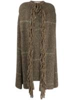 Stella McCartney Grob gestrickter Tweed-Mantel - Braun