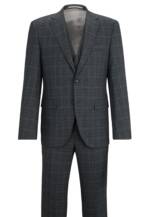 Boss Business Anzug H-Jeckson-3pcs-224 Regular Fit grau