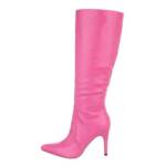 Ital-Design Damen Elegant High-Heel-Stiefel Pfennig-/Stilettoabsatz High-Heel Stiefel in Pink