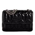 Miu Miu Crossbody Bags - Shiny Shoulder Bag Leather - Gr. unisize - in Schwarz - für Damen