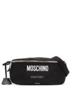 Moschino Gürteltasche mit Logo-Print - Schwarz