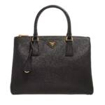 Prada Crossbody Bags - Large Galleria Saffiano Leather Bag - Gr. unisize - in Schwarz - für Damen