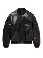 Raf Simons - Leather Bomber Jacket - Men - Black - IT 50