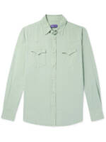 Ralph Lauren Purple Label - Garment-Dyed Lyocell-Twill Western Shirt - Men - Green - M