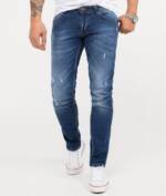 Rock Creek Slim-fit-Jeans Herren Jeans Stonewashed Blau RC-2342