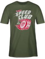 Shirtracer T-Shirt Speed Club - weiß/rot - Hot Wheels Herren - Herren Premium T-Shirt tshirt herren mit motiv