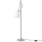 Stehleuchte Pull Lamp textil holz grau / Verstellbarer Lampenschirm - Handwerklich hergestellt - Muuto -