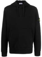 Stone Island Hoodie mit Logo-Patch - Schwarz