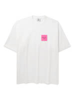 VETEMENTS - Oversized Logo-Print Cotton-Jersey T-Shirt - Men - White - S