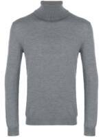 Zanone Klassischer Rollkragenpullover - Grau