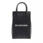 Balenciaga Crossbody Bags - Black Front Logo Top Handle Bag - Gr. unisize - in Schwarz - für Damen